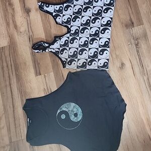 Black Yin Yang Tank Top